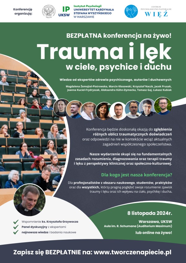 Konferencja &quot;Trauma i lęk w ciele, psychice i duchu&quot;